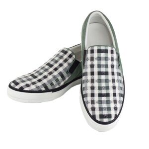 LOUIS VUITTON  Green Monogram Twister Slip-On Sneaker